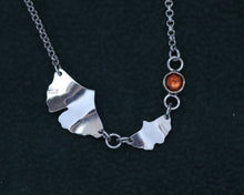 Load image into Gallery viewer, Ginkgo Statement Necklace in Gold and Sterling Silver