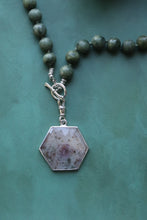 Load image into Gallery viewer, Serpentine Sapphire Necklace in Sterling Silver