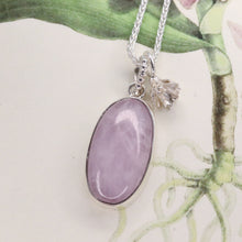 Load image into Gallery viewer, Kunzite Necklace in Sterling Silver
