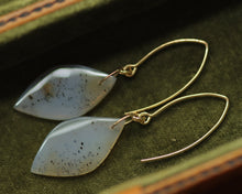 Load image into Gallery viewer, Gold Agate Earrings
