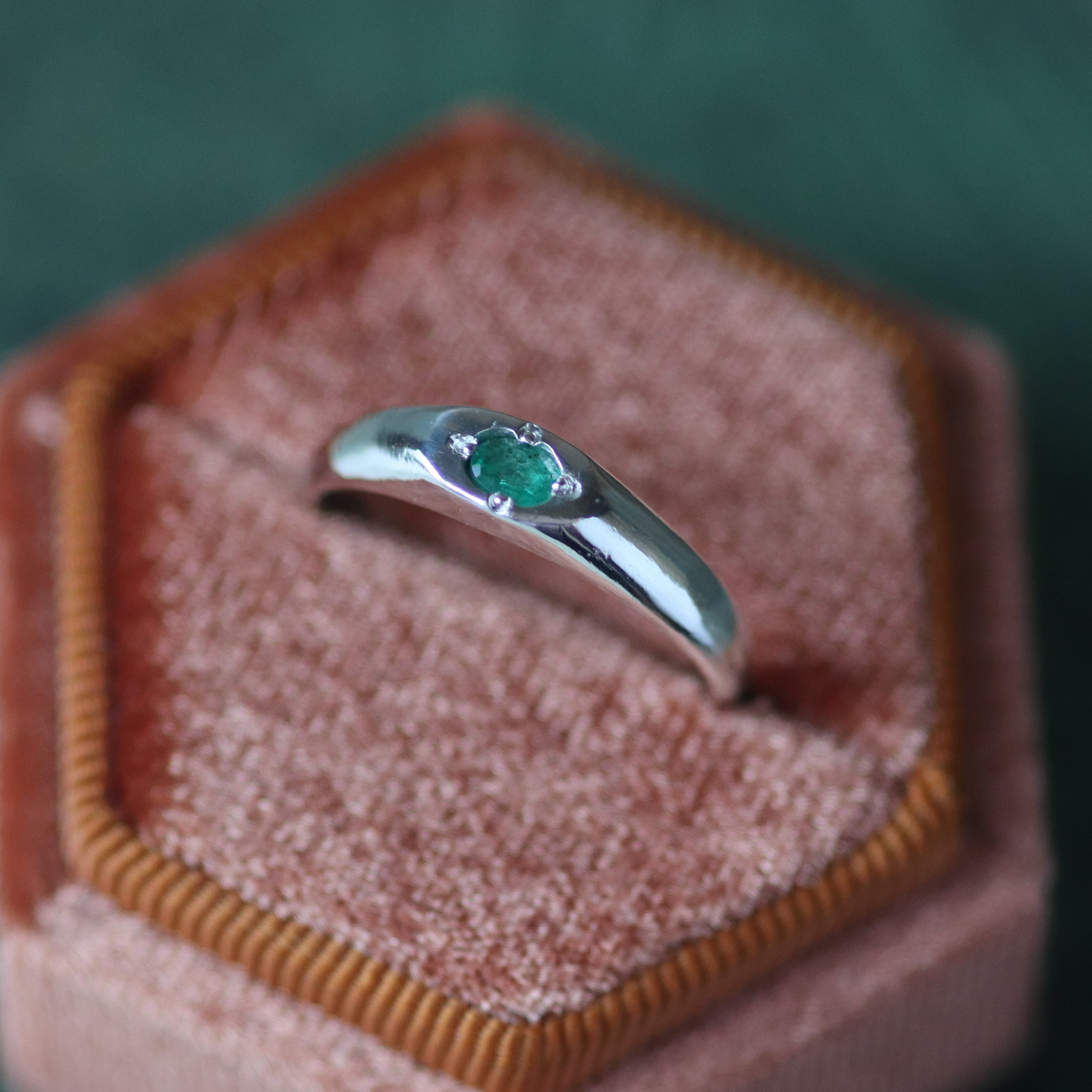 Emerald Signet Ring- Made-to-order