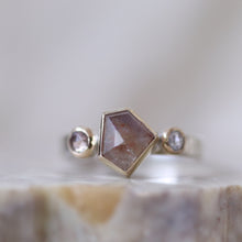 Load image into Gallery viewer, Sapphire and Diamond Ring in Gold and Silver
