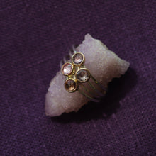 Load image into Gallery viewer, Dainty Gold and Sterling Silver Sapphire Stacking Ring
