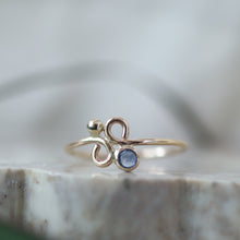 Load image into Gallery viewer, Sapphire Whimsy Ring in Gold
