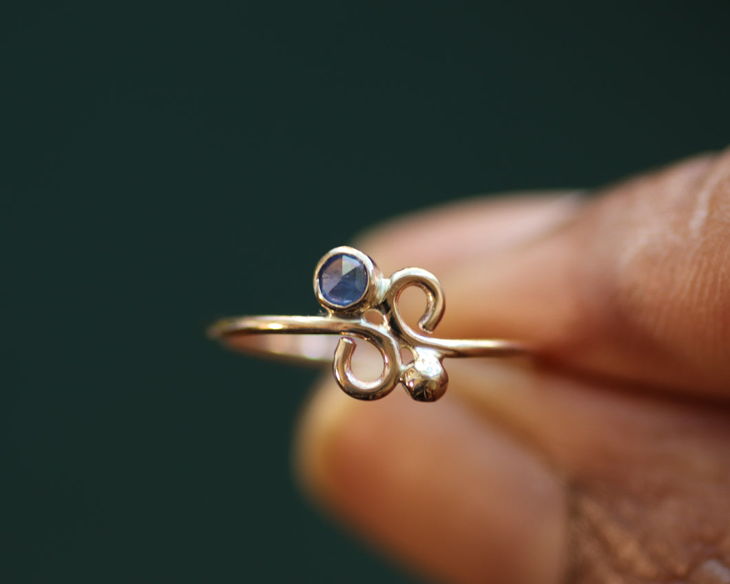 Sapphire Whimsy Ring-Size 5