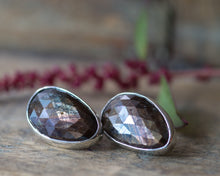 Load image into Gallery viewer, Sapphire Stud Earrings II
