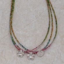 Load image into Gallery viewer, Tourmaline Hibscus Necklace
