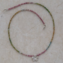 Load image into Gallery viewer, Tourmaline Hibscus Necklace
