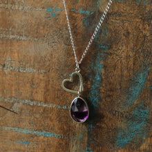Load image into Gallery viewer, Amethyst Heart Necklace
