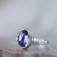 Load image into Gallery viewer, Alexandrite Ring in gold and Sterling Silver
