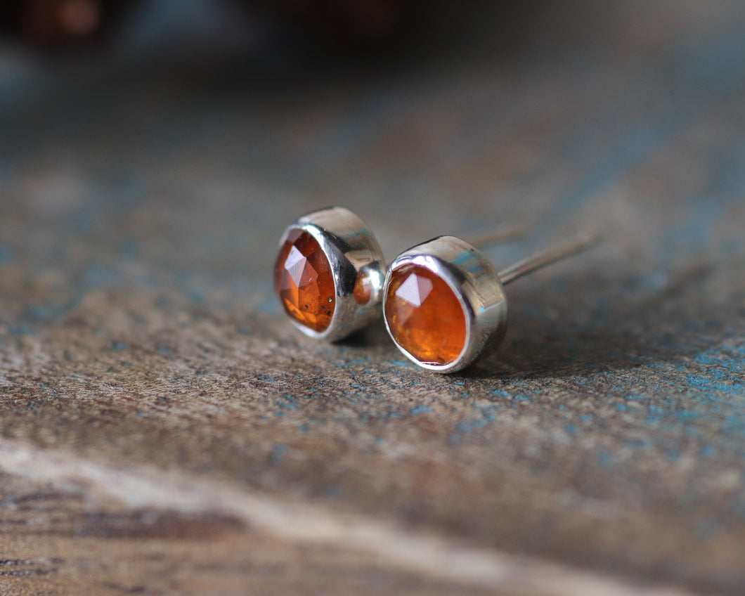 Orange Kyanite Stud Earrings II