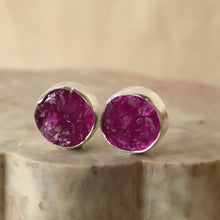 Load image into Gallery viewer, Cabalto Calcite Stud Earring in Sterling Silver
