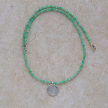 Load image into Gallery viewer, Chrysoprase Silhouette Necklace

