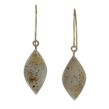 Load image into Gallery viewer, Gold Agate Earrings

