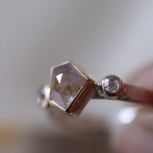 Load image into Gallery viewer, Sapphire and Diamond Ring in Gold and Silver
