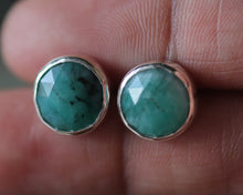 Load image into Gallery viewer, Emerald Stud Earrings
