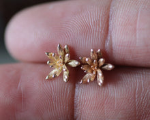 Load image into Gallery viewer, Gold Offshoot Stud Earrings II
