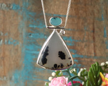 Load image into Gallery viewer, Opal and Agate Necklace in Sterling Silver
