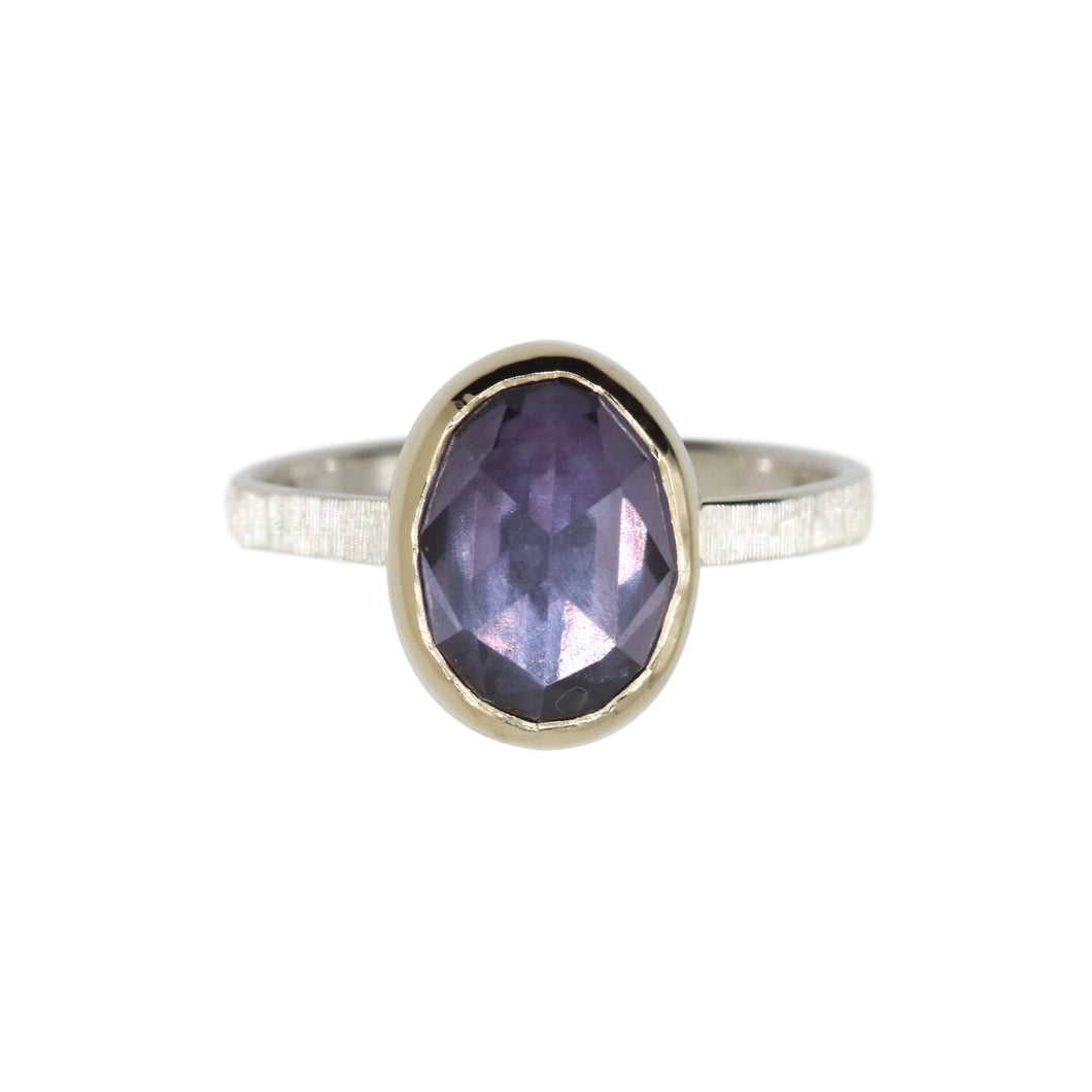 Alexandrite Ring in gold and Sterling Silver