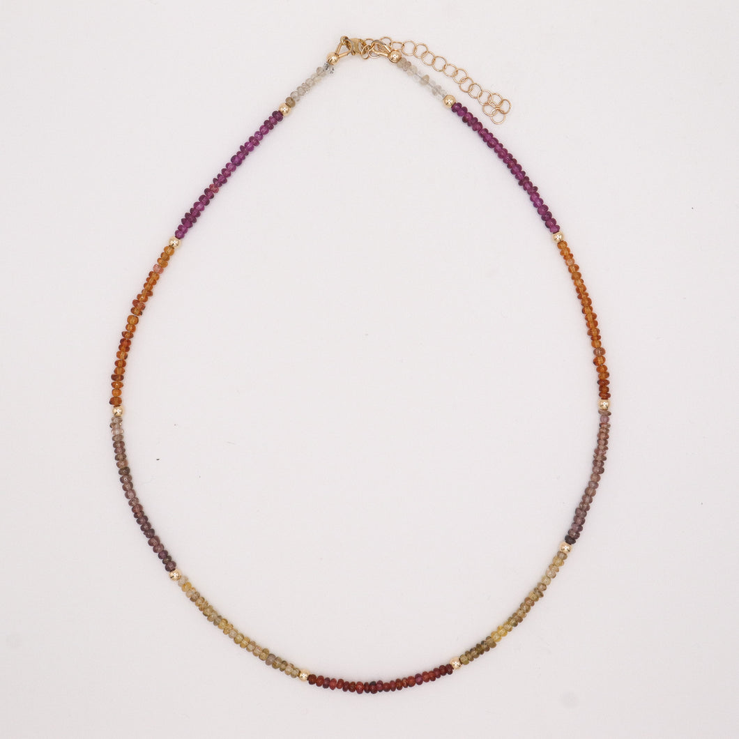 Tungra Sapphire Bead Necklace
