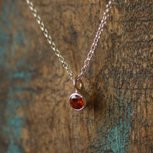 Load image into Gallery viewer, Dainty Garnet Necklace
