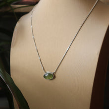 Load image into Gallery viewer, Sterling Silver Grossular Garnet Necklace
