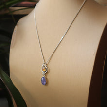 Load image into Gallery viewer, Sterling Silver and Tanzanite Necklace
