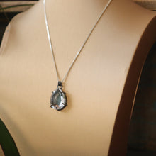 Load image into Gallery viewer, Sterling Silver Garnet Reliquary Necklace

