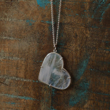 Load image into Gallery viewer, Moonstone Heart Necklace
