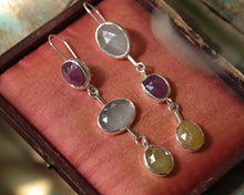 Load image into Gallery viewer, Aquamarine Sapphire Statements  Earrings
