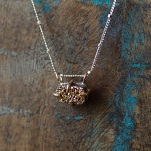 Load image into Gallery viewer, Gold Druzy Necklace
