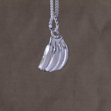 Load image into Gallery viewer, Banana Charm Pendant in Sterling Silver

