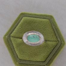 Load image into Gallery viewer, Chrysoprase Soleil Ring in Gold and Silver
