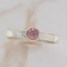 Load image into Gallery viewer, Pink Sapphire Ring in Gold and Silver
