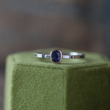 Load image into Gallery viewer, Blue Spinel Ring in Gold and Silver
