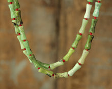 Load image into Gallery viewer, Chrysoprase Bamboo Necklace
