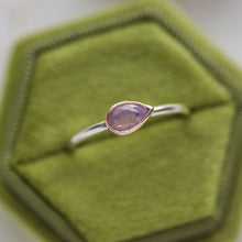 Load image into Gallery viewer, Pink Sapphire Ring in Gold and Silver

