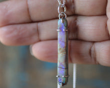 Load image into Gallery viewer, Elongated Sterling Opal Necklace II
