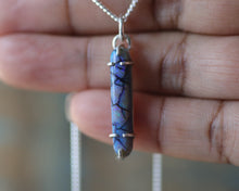 Load image into Gallery viewer, Elongated Sterling Opal Necklace III
