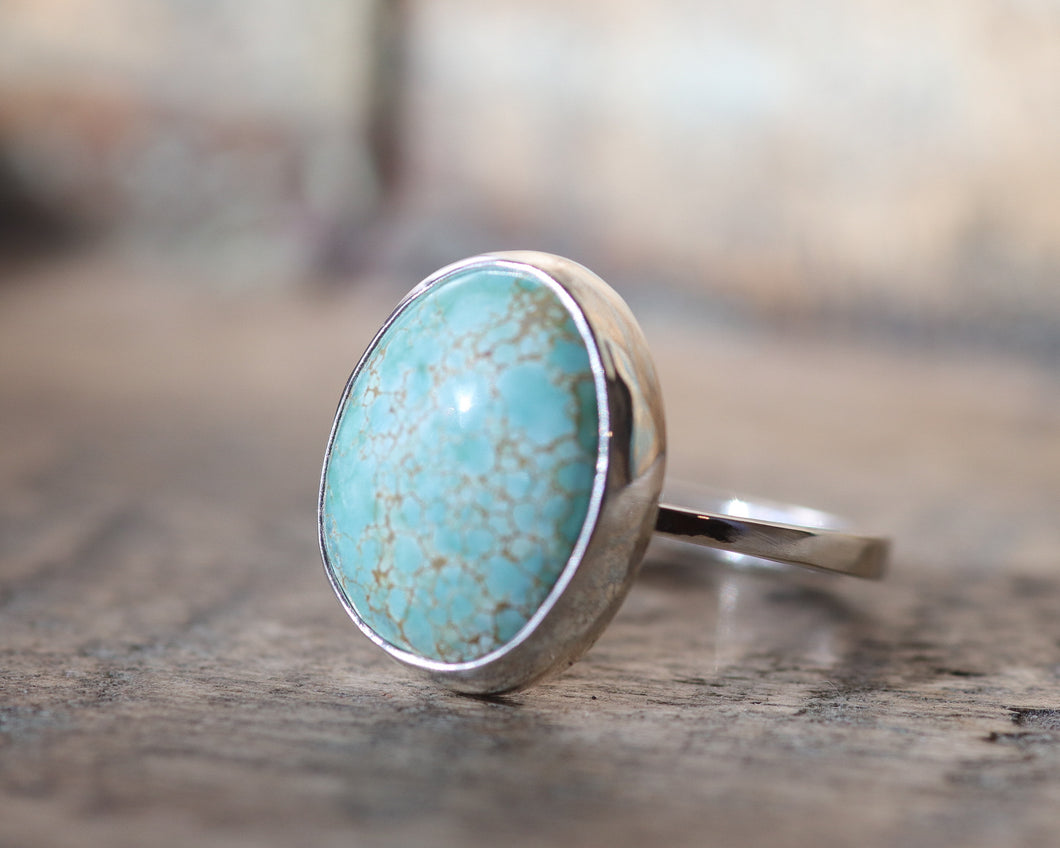 Turquoise Statement Ring - Size 8