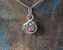 Load image into Gallery viewer, Watermelon Tourmaline Nest Pendant II
