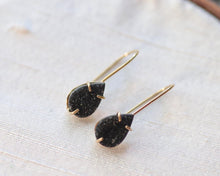 Load image into Gallery viewer, Gold Druzy Drop Earring
