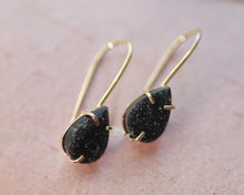 Load image into Gallery viewer, Gold Druzy Drop Earring
