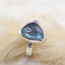 Load image into Gallery viewer, Sterling Silver Labradorite Ring - Size 8
