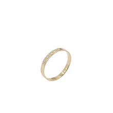 Load image into Gallery viewer, Gold and Diamond Padoo Ring Sz 6-6.25
