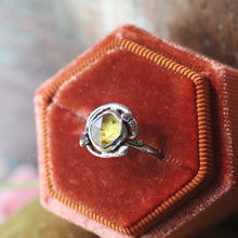 Load image into Gallery viewer, Sterling Silver Sphene Branch Ring- Size 7.25
