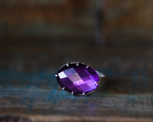 Load image into Gallery viewer, Sterling Silver Amethyst Ring-Size 7
