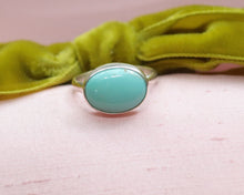 Load image into Gallery viewer, Sterling Silver Fox Turquoise Rings -Size 7.75
