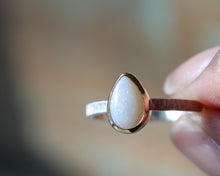 Load image into Gallery viewer, Sterling Silver and Gold Opal Ring II Size 6.25

