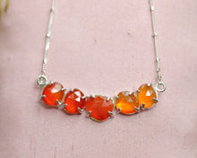 Load image into Gallery viewer, Sterling Silver Carnelian Oruga necklace
